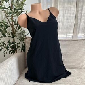 New COMMANDO Classic Tailored Slip Womens Black Mini Cami Dress